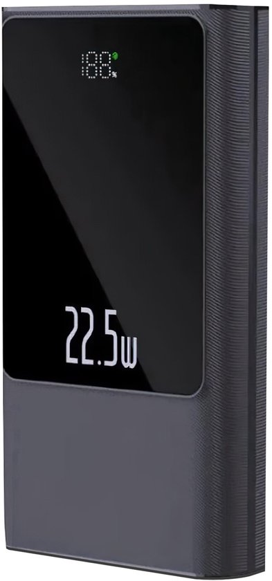 Powerbank 26.000 mAh - Noodpakket - Super Snellader & batterij LED-display - USB A, USB C - Geschikt iOS/Android - Universeel - NL Handleiding Digitaal