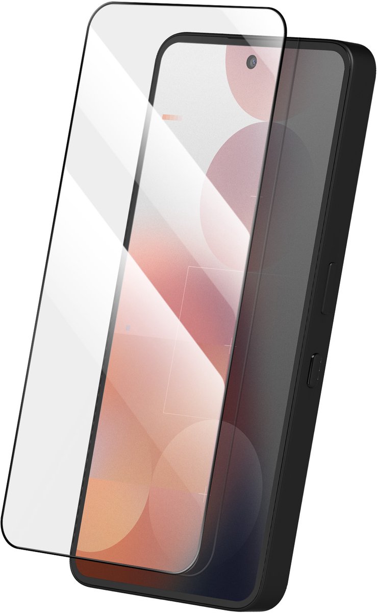 Avizar Gehard glas Geschikt voor Nothing Phone 3a en 3a Pro hardheid 9H antikras, Zwart