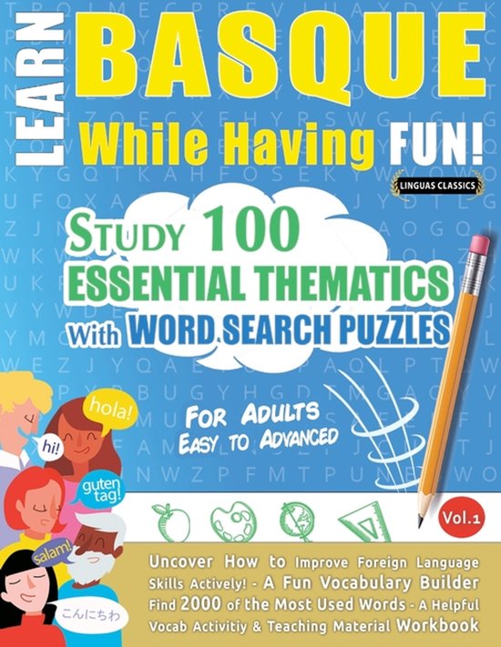 Learn Basque While Having Fun! - For Adults - cover