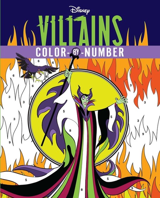 Color-By-Number- Disney Villains Color-By-Number - cover