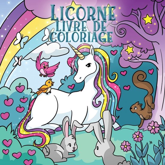 Livres de Coloriage Pour Enfants- Licorne livre de coloriage - cover