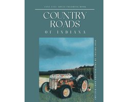 Country Roads of Indiana Fine Line Adult Coloring Book
