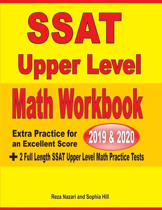 SSAT Upper Level Math Workbook 2019 & 2020 - cover