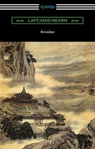 Boek "Kwaidan" van Lafcadio Hearn met een traditionele Chinese landschapsschildering.