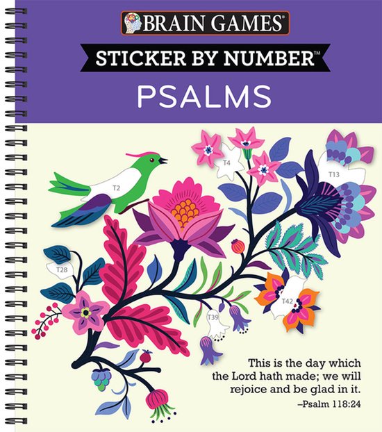 Brain Games - Sticker by Number- Brain Games - Sticker by Number: Psalms (28 Images to Sticker)