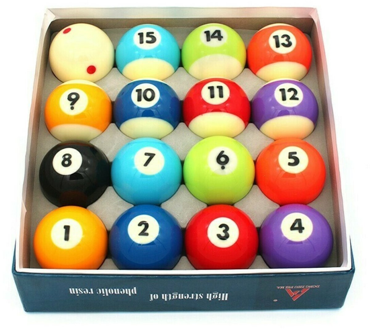 Tournament Poolballen set 57,2mm - High-quality premium A-klasse - Fenolhars - Gepolijste Biljartballen - Pool Ballen - 57,2 mm Biljart ballen