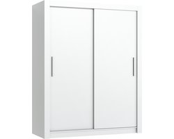 Promeubels - Kledingkast Miami - 120cm - Wit - Schuifdeur - Opbergkast