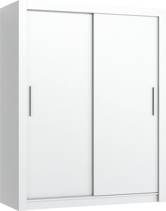 Promeubels - Kledingkast Miami - 120cm - Wit - Schuifdeur - Opbergkast