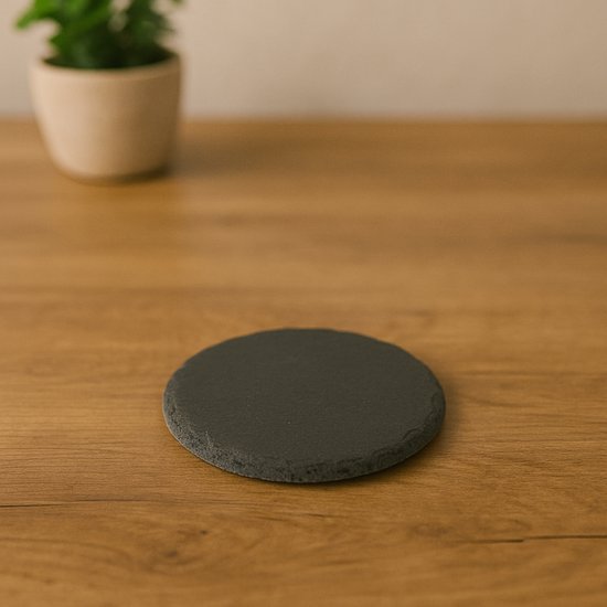 Novaliv 12 x leistenen platen rond 15 cm diameter sushi decoratieve serveerplaten lange leisteen platen onderzetter tafelplaats kaarsenbord