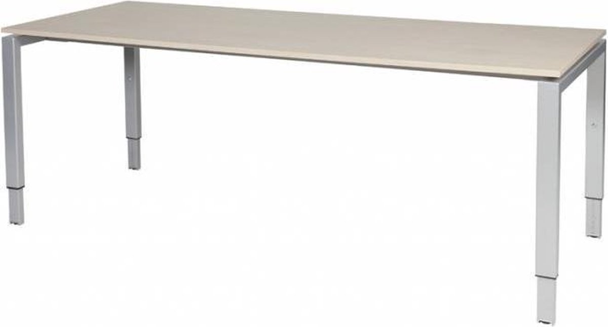 Verstelbaar Bureau - Domino 200x80 robson - alu frame