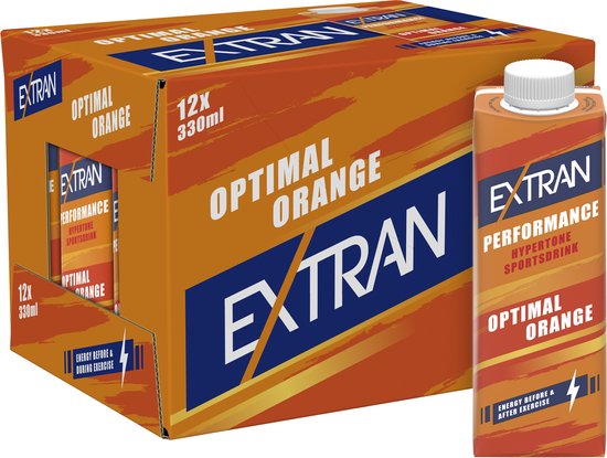Extran- Sportdrank- Optimal - Orange - 12 x 0,33l