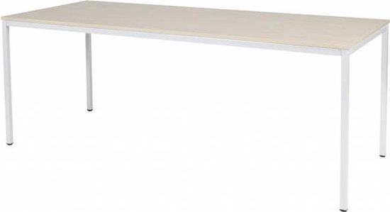 Foto: Bureautafel domino basic 200x80 robson wit frame