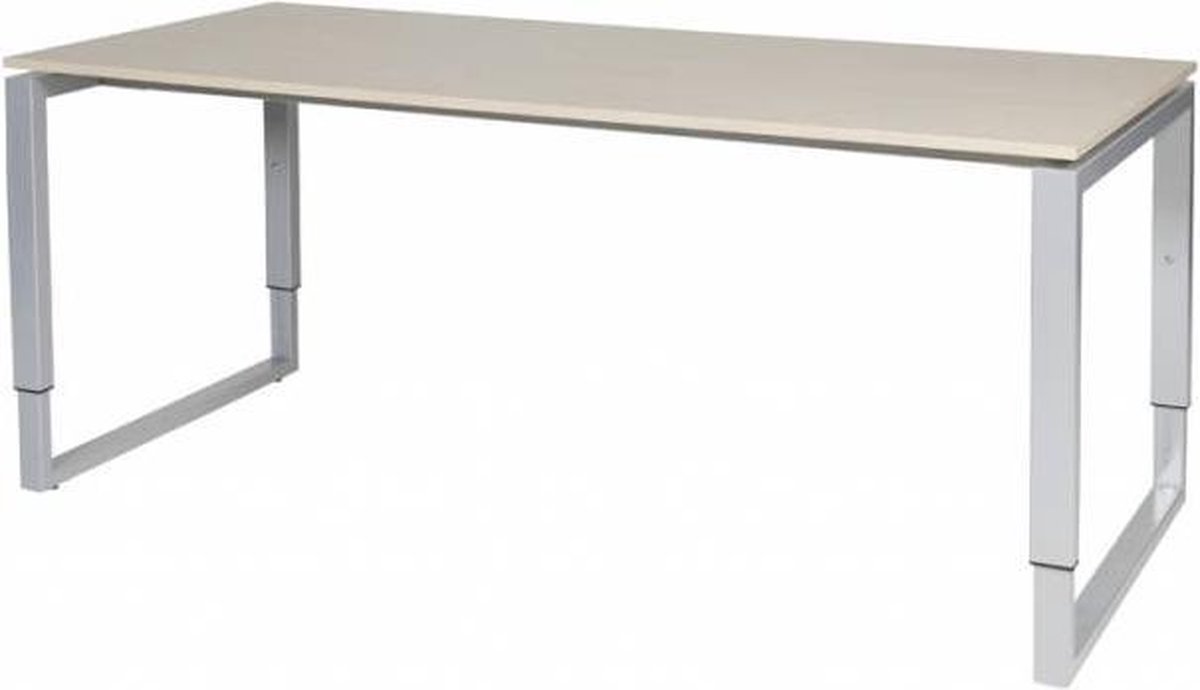 Schaffenburg Verstelbaar Bureau - Plus 180x80 robson - alu frame Aluminium (RAL9006)/Robson Eiken