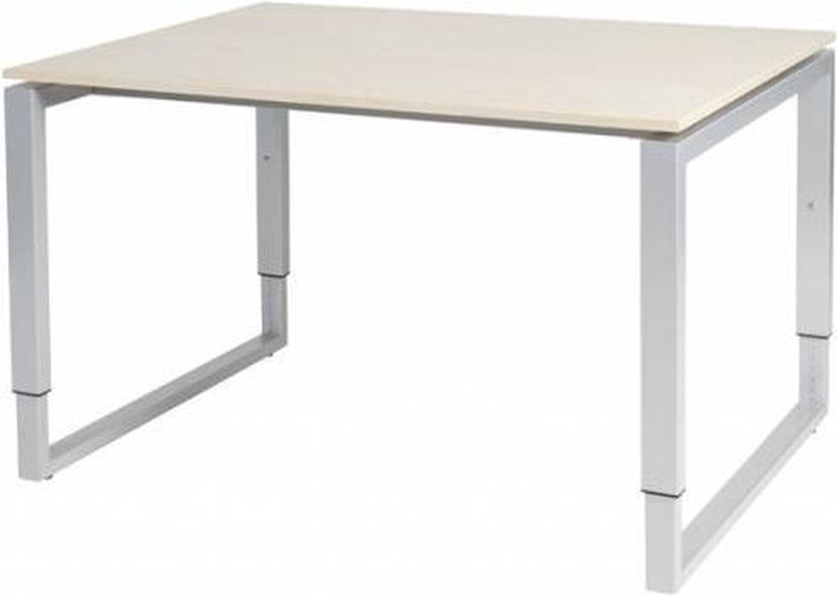 Schaffenburg Verstelbaar Bureau - Plus 120x90 robson - alu frame Aluminium (RAL9006)/Robson Eiken