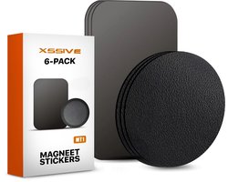 6-Delige Set Metalen Plaatje - Auto Magneet Sticker Telefoon - Voor Magnetische Telefoonhouders - Magneetplaatjes - Plaatjes Zelfklevend Stickers