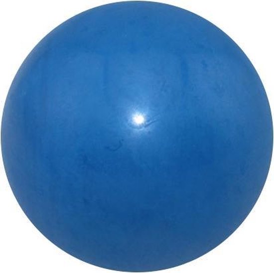 Een solide rubberen bal in de kleur blauw. | bol.com