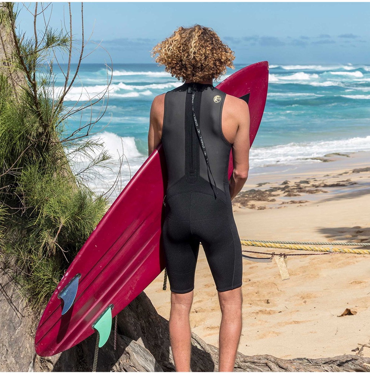 2025 O'Neill Heren O'Riginal 2mm Rug Ritssluiting Short John Wetsuit 4