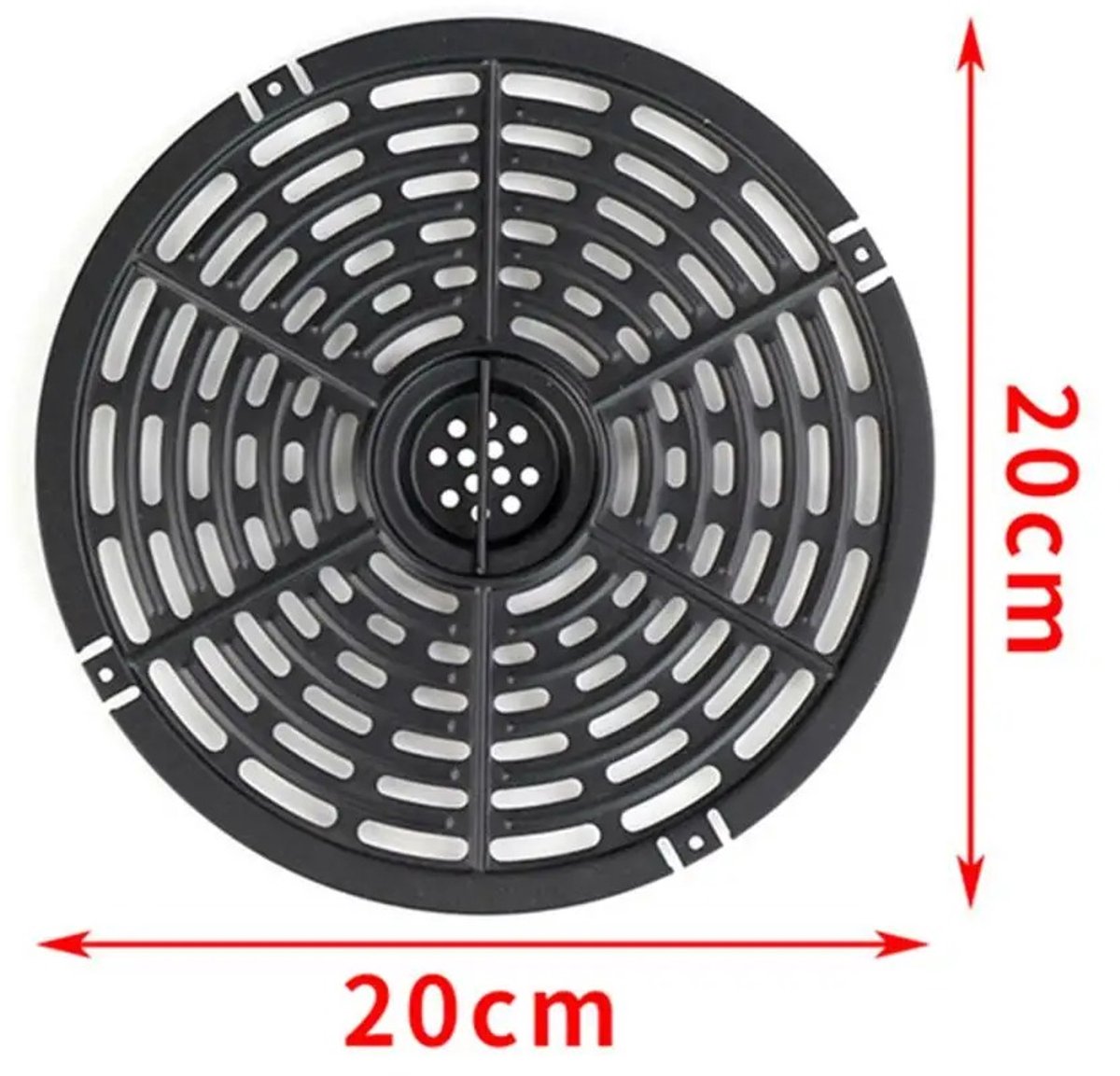 WiseGoods Premium Air Fryer Grillpan Inzetstuk - Herbruikbare Bakmat 20CM - Koken / Grillen / Braden / Bakken - Keuken Tools