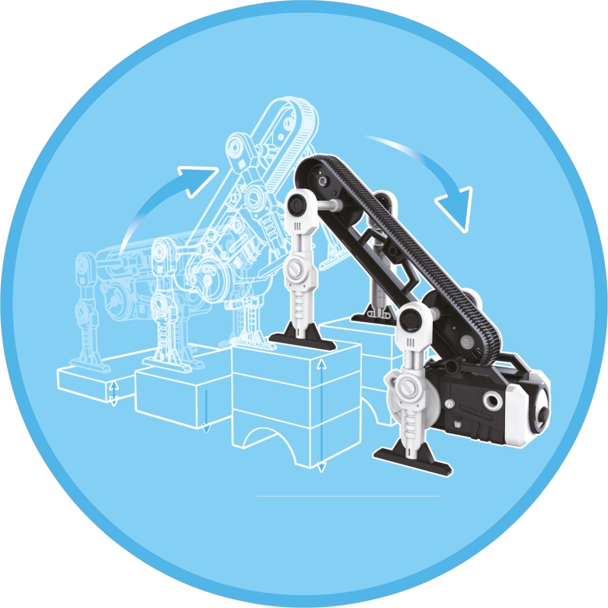 KOSMOS Flip Monster - Experimenteerset - Bouw Je Eigen Klimrobot - Unieke Flip-Aandrijving - Beklimt Trappen en Hindernissen - Robotica en Techniek - STEM Speelgoed - Vanaf 8 Jaar — afbeelding 3