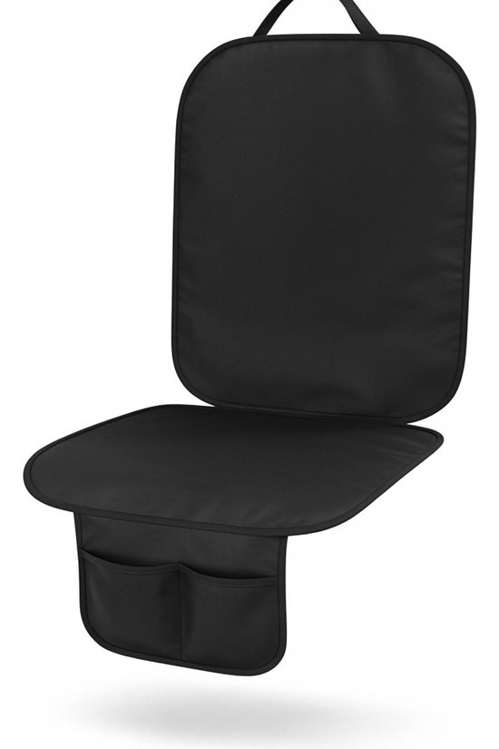 Professor Q Autostoelbeschermer – Waterafstotende Stoelhoes – Zwart – Met Opbergvakken – Universele Pasvorm