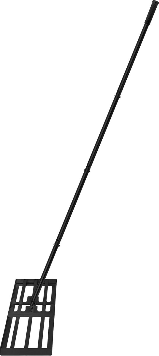 Aufun roestvrij staal gras nivellering hark golf profi met verstelbare steel, leveling rake voor zand en trekken, vlakmaker voor golfbaan, tuin en hof (25×75 cm) van Aufun — afbeelding 2