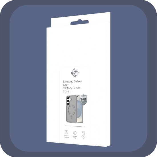 Étui Cazy pour Samsung Galaxy S25+ - Qualité militaire - compatible Magsafe - Grijs