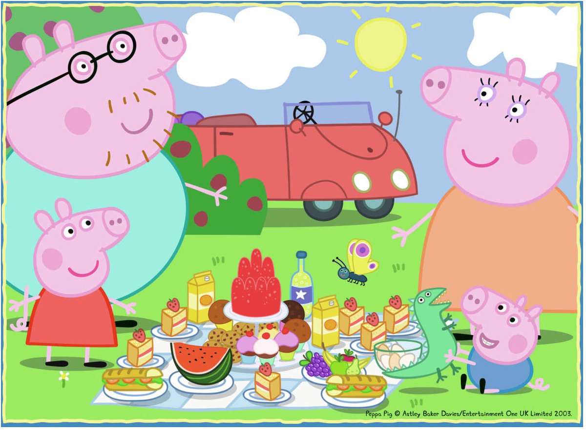 Ravensburger Peppa Pig 4in1box puzzel - 12+16+20+24 stukjes - kinderpuzzel — afbeelding 11