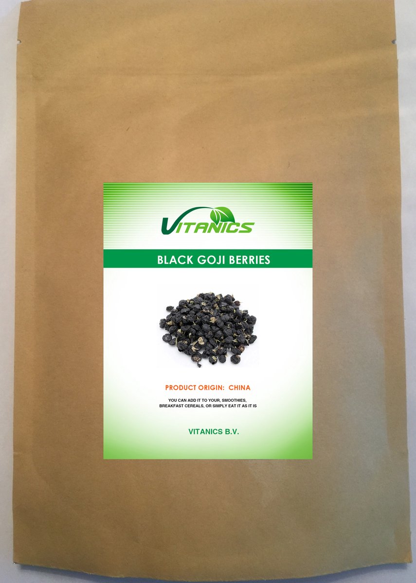 Zwarte Goji-bessen gedroogd (Black Goji Berries Dried) 250g