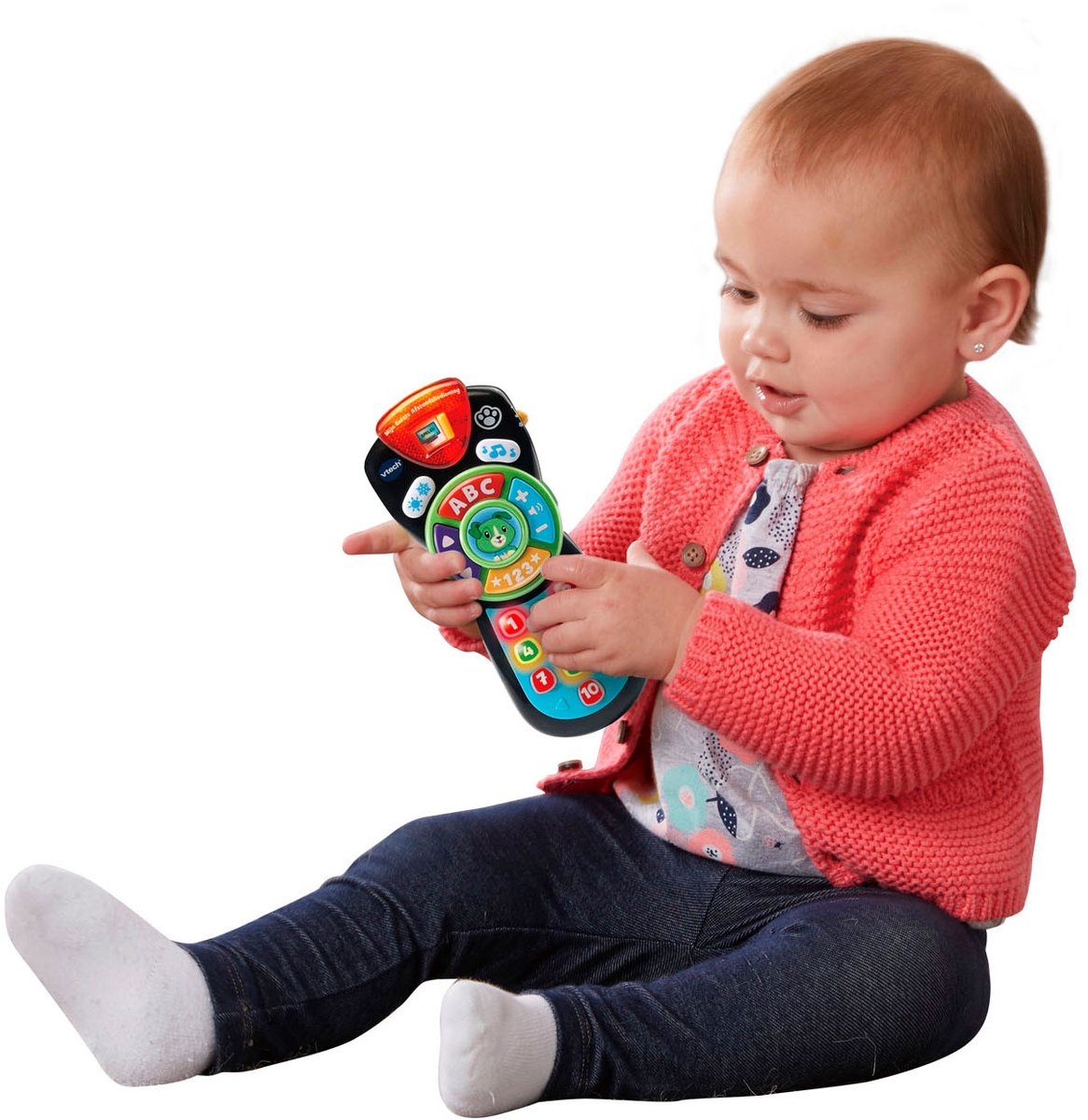 VTech Baby Mijn Eerste Afstandsbediening - Educatief Babyspeelgoed - Cijfers en Letters - Cadeau - Van 9 tot 36 Maanden — afbeelding 3