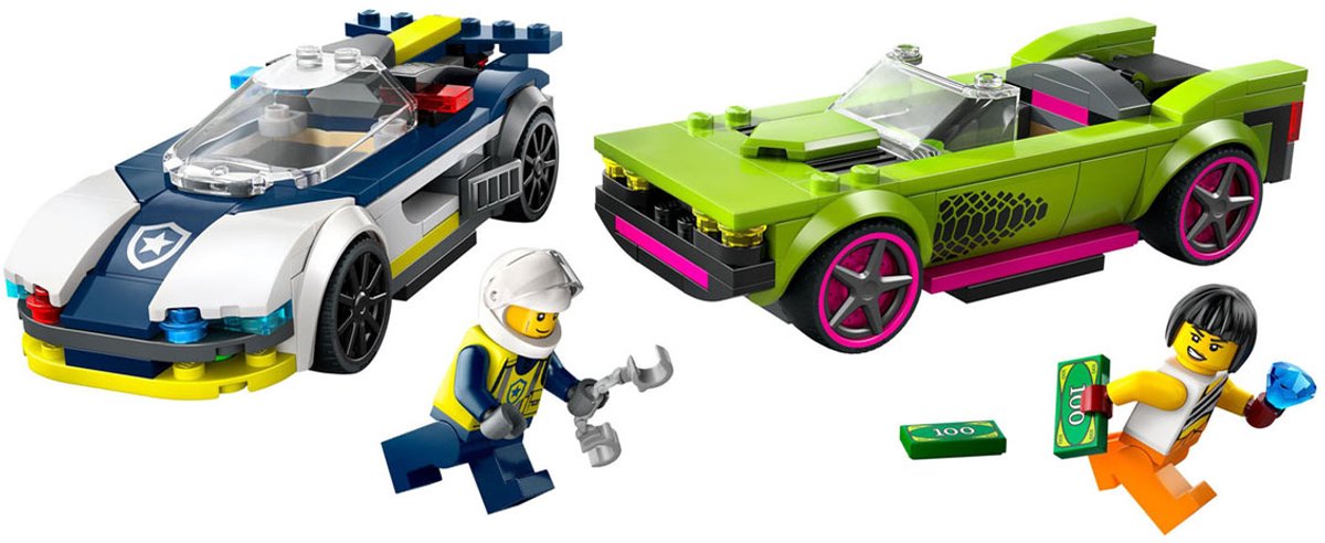 LEGO 60415 City Politiewagen en snelle autoachtervolging Politie Auto Speelgoed Set — afbeelding 25