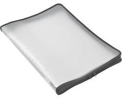 FolderSys Portfoliomap A3 met rits en mechaniek Mat transparant PP