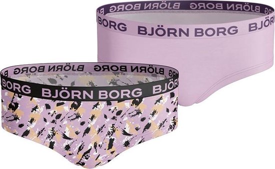 Bjorn Borg Sportonderbroek casual - 2p HIPSTER BB PAINT - roze - vrouwen - 158