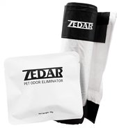 Zedar K1200 deodorizer en zakjes set - 6 stuks geurpods - 5 rollen kattenbakzakken