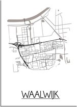 DesignClaud Waalwijk Plattegrond poster A3 poster (29,7x42 cm)