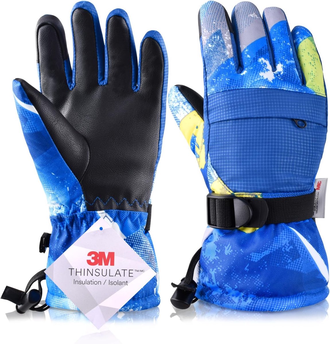 Kinderskihandschoenen voor kinderen – Warm, Winddicht en Fleece Gevoerd, Ideaal voor Wintersporten