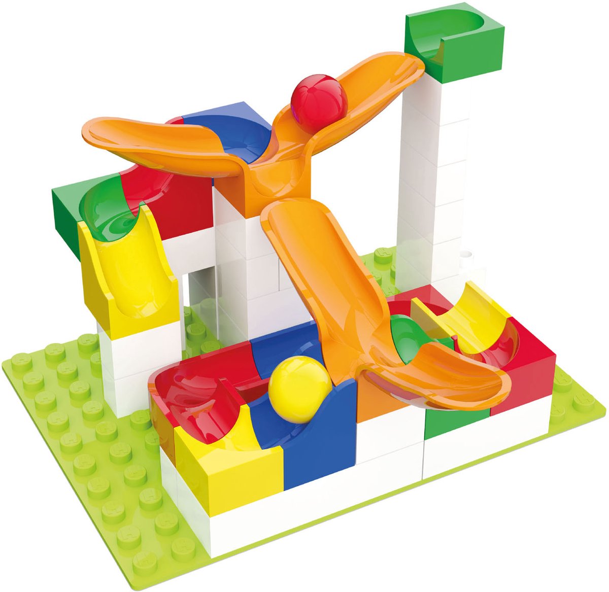 Hubelino Knikkerbaan Uitbreidingsset Swing, 46dlg.