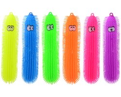 foto van Johntoy Fluffy Worm Fidget, 50cm roze