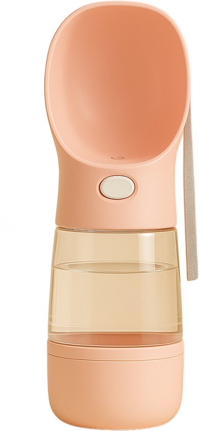 Drinkfles Hond – 2- in -1 waterfles en voerbak – 600 ML – Waterfles Hond – Lekvrij – Voerbak hond – voerbak kat – Honden drinkfles – Honden Waterfles – Waterfles Hond Onderweg
