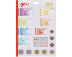 Goki Speelgeld Dieren met Creditcard en Muntgeld, 117dlg.