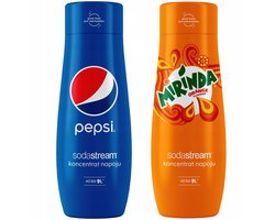 SodaStream Serie - Pepsi en Mirinda Concentraten Set - 440ml - Milieuvriendelijk - Voor 9 L Drank