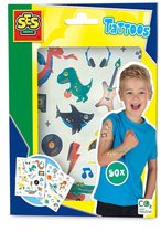 SES - Tattoos voor kinderen - 50 metallic tatoeages - gemakkelijk afwasbaar