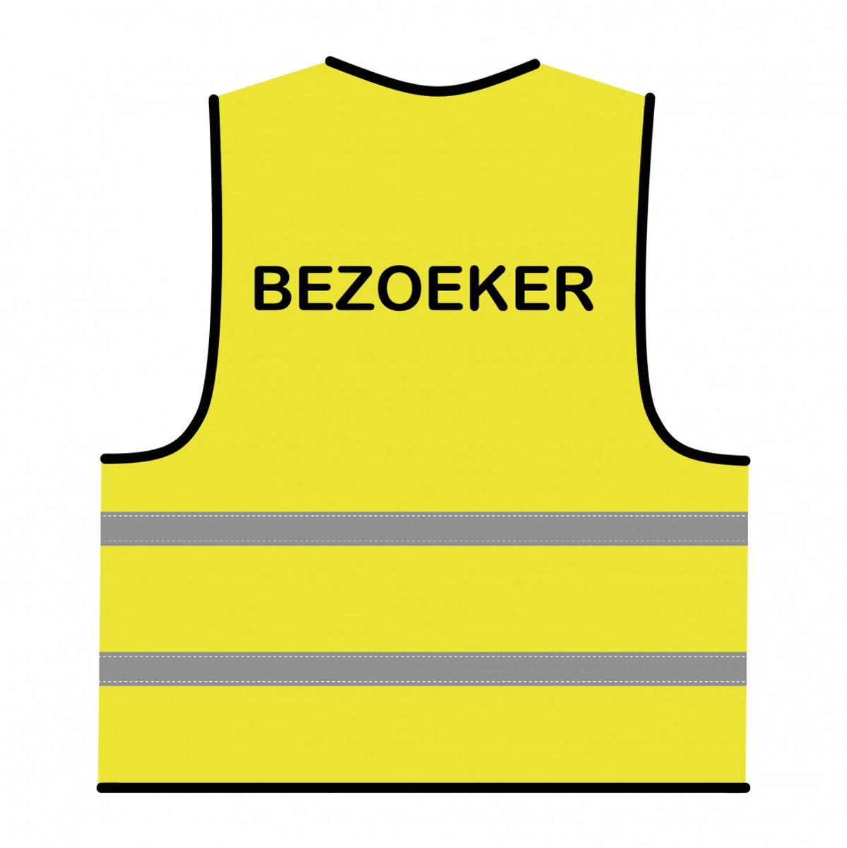 Bezoeker hesje geel