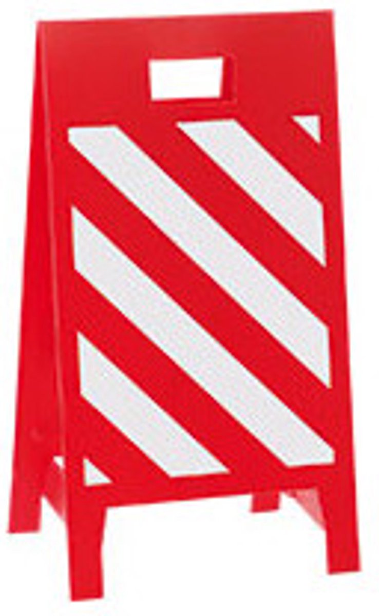 Waarschuwingsstand, geel/zwart, ASR Rood, wit