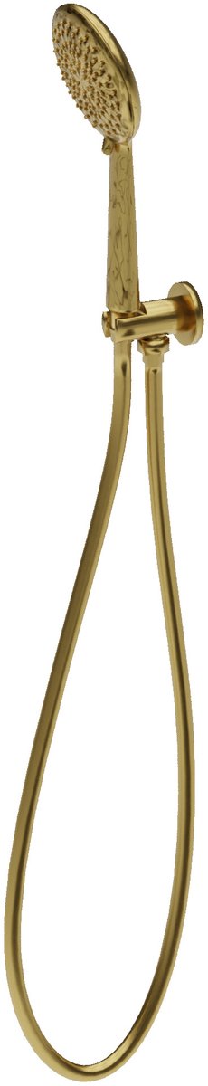 LAVITA® Douche met Ronde Handdouche ORION – Gouden - Doucheset met Beugel Waterbesparend Gladde Doucheslang - Badset met Slangvoor extra hygiëne en comfort - Stijlvol Ontwerp