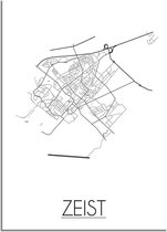 DesignClaud Zeist Plattegrond poster A3 poster (29,7x42 cm)