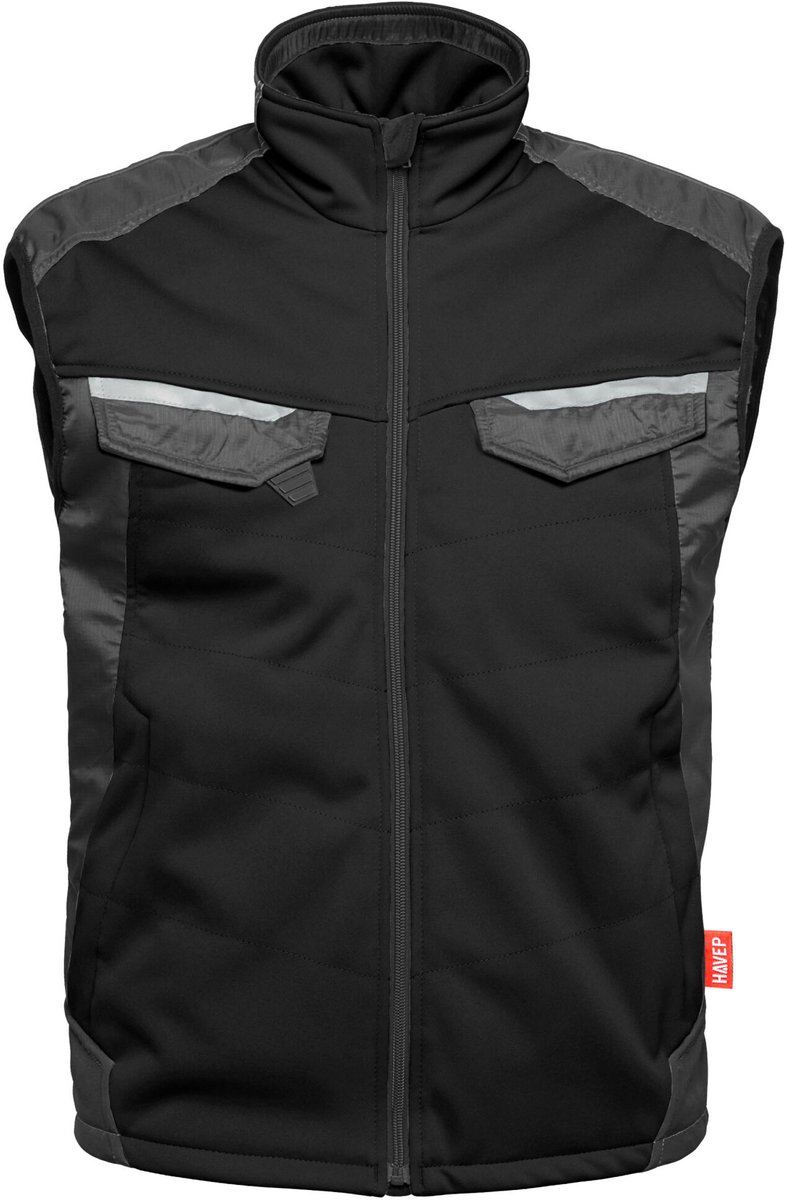 HAVEP Bodywarmer - Attitude - 50184 - Zwart/Antraciet - maat 3XL