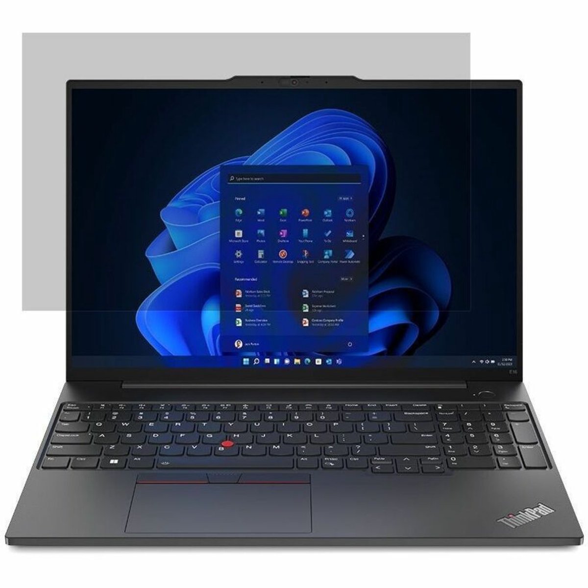 Lenovo 4XJ1K79631 schermfilter 40,6 cm (16") Laptop Randloze privacyfilter voor schermen