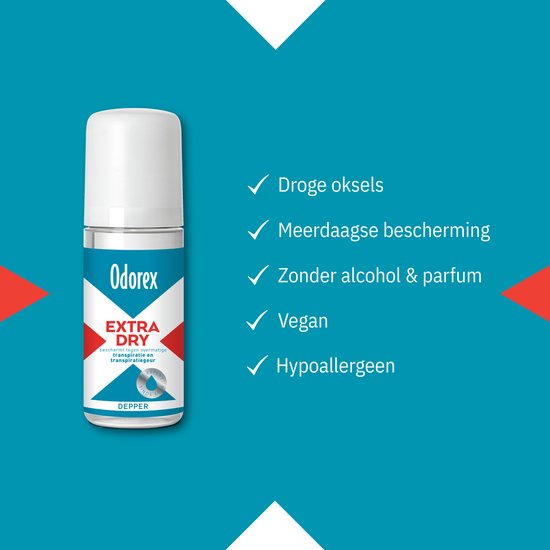 Odorex Extra Dry Anti-Transpirant Depper - Voordeelverpakking - 6x 50ml ...