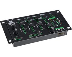 4-kanaals DJ mixer met Bluetooth en USB voor mp3 spelers