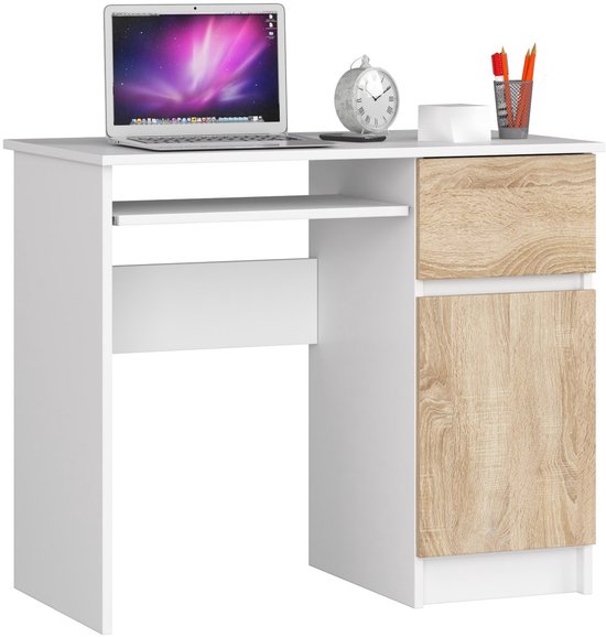 Bureau Chêne Sonoma 130 x 50.5 x 75 cm Bois d'ingénierie